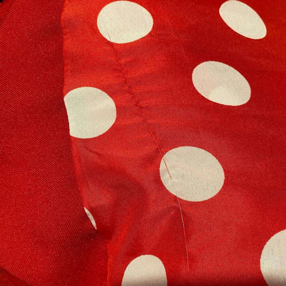 Bata de Cola Flamenco Performance Skirt & Matching Bag Red Polka Dot Size Small - Picture 16 of 16